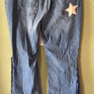 Idyllwind Denim Flare Jeans with Star Accent